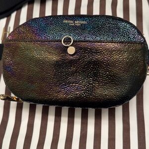 New Henry Bendel oil slick iridescent belt bag.